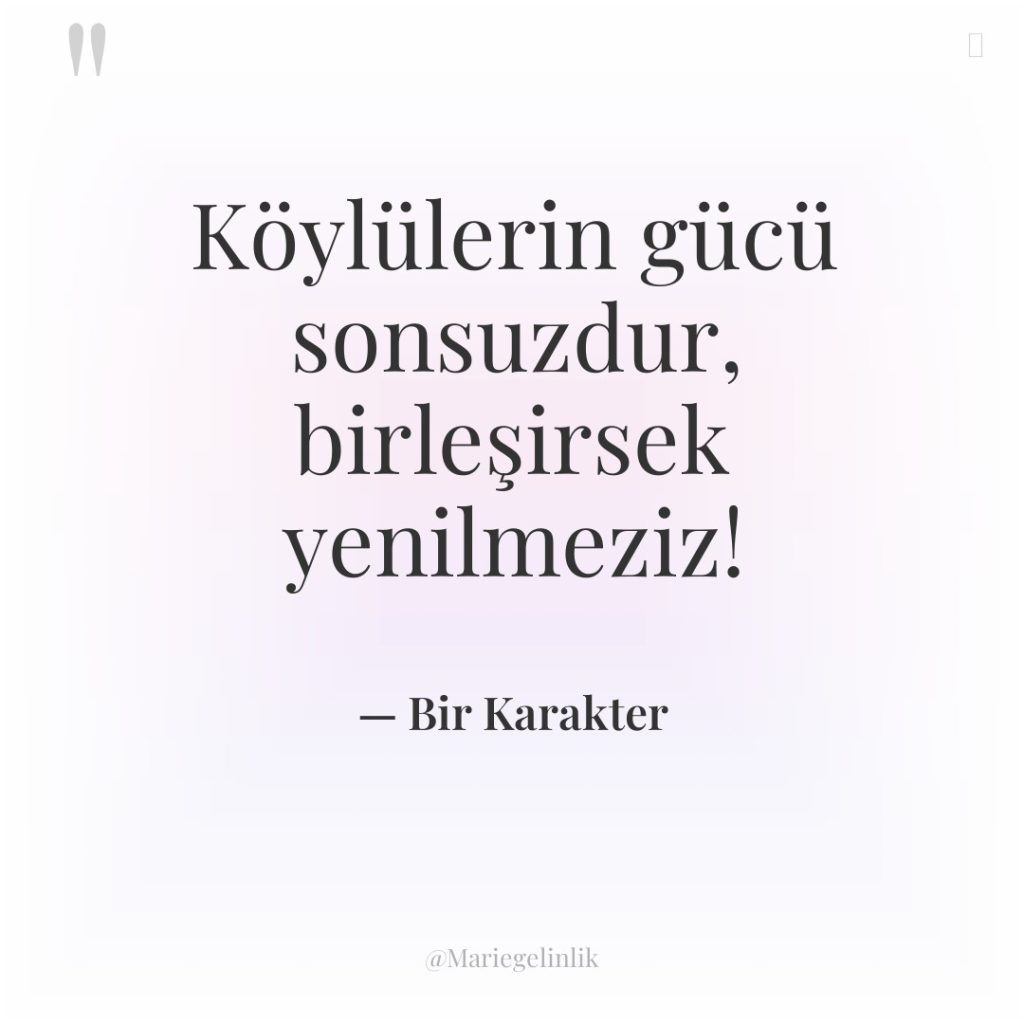 Köylülerin gücü sonsuzdur, birleşirsek yenilmeziz!