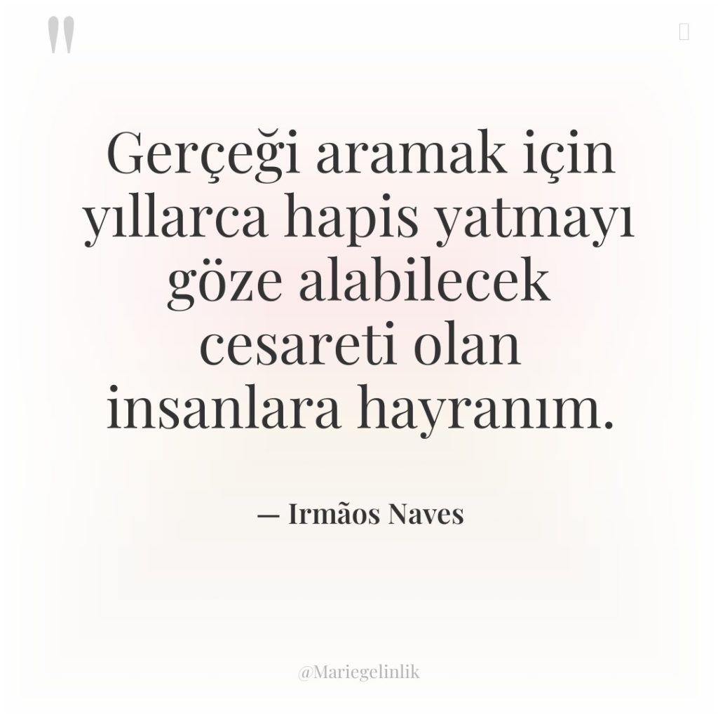 Gerçeği aramak için yıllarca hapis yatmayı göze alabilecek cesareti olan…