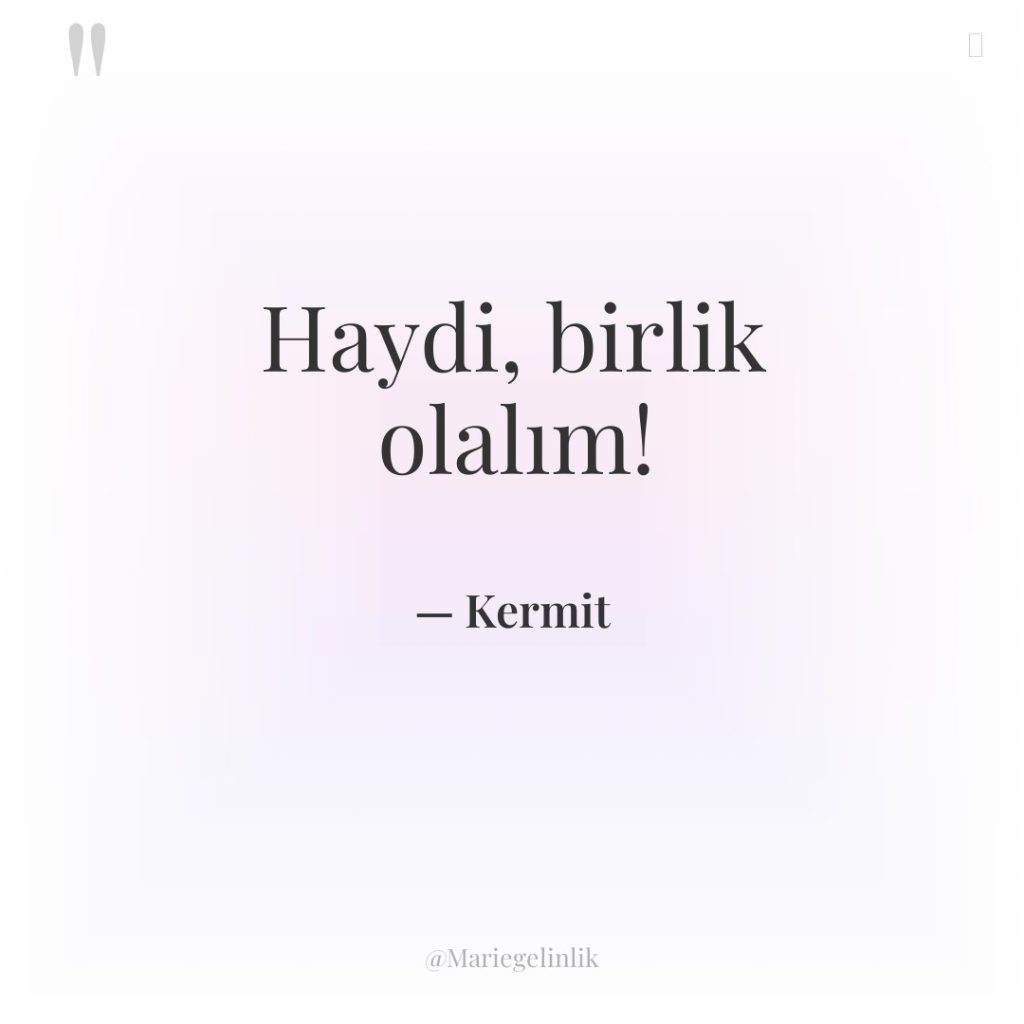 Haydi, birlik olalım!