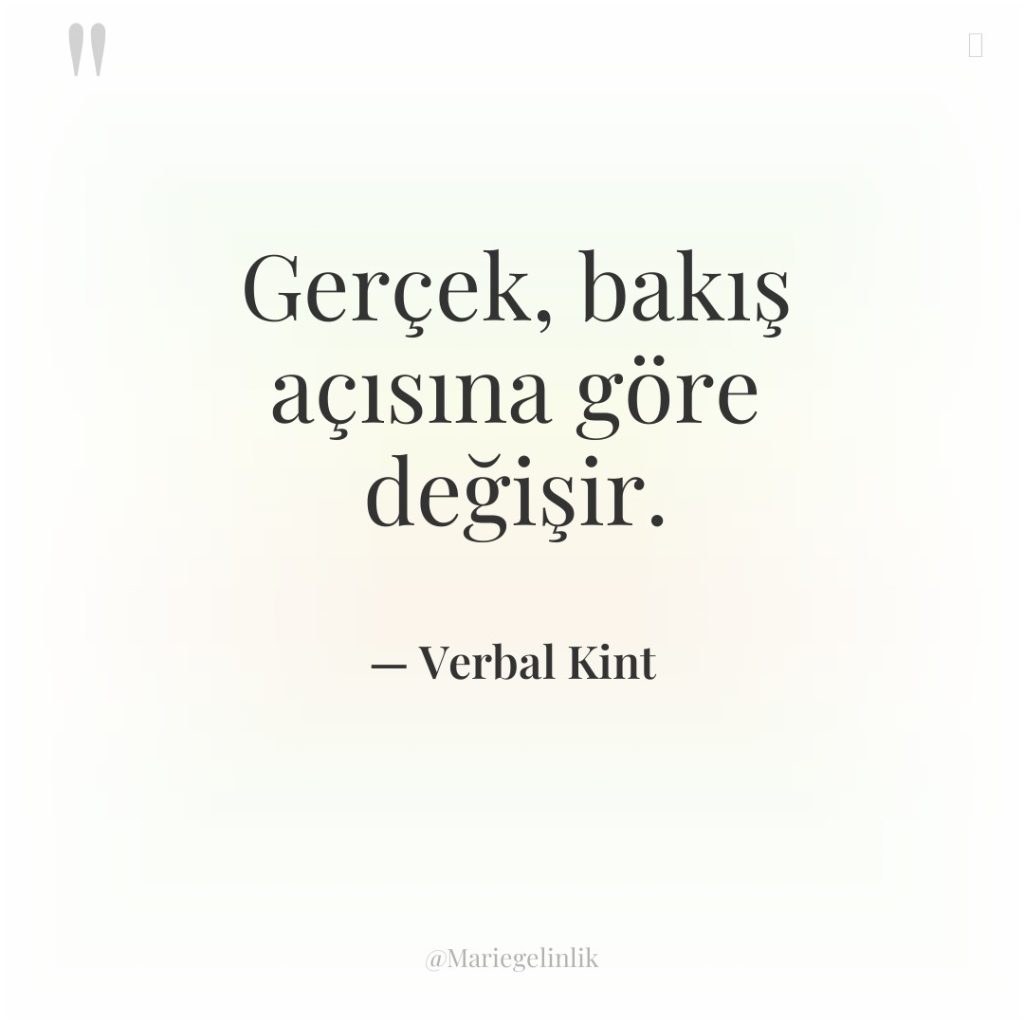 Gerçek, bakış açısına göre değişir.