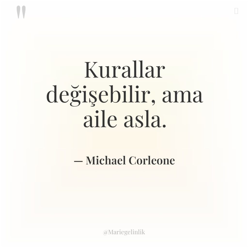 Kurallar değişebilir, ama aile asla.