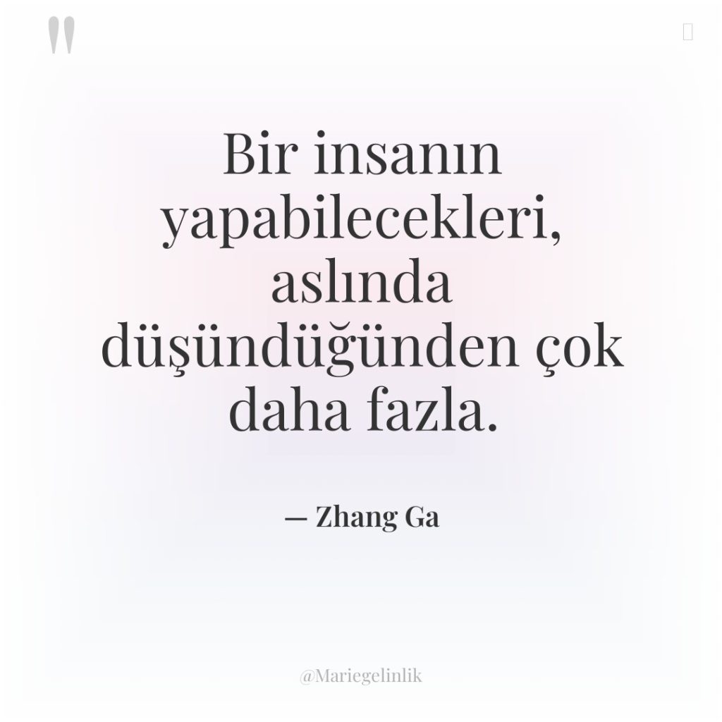 Bir insanın yapabilecekleri, aslında düşündüğünden çok daha fazla.