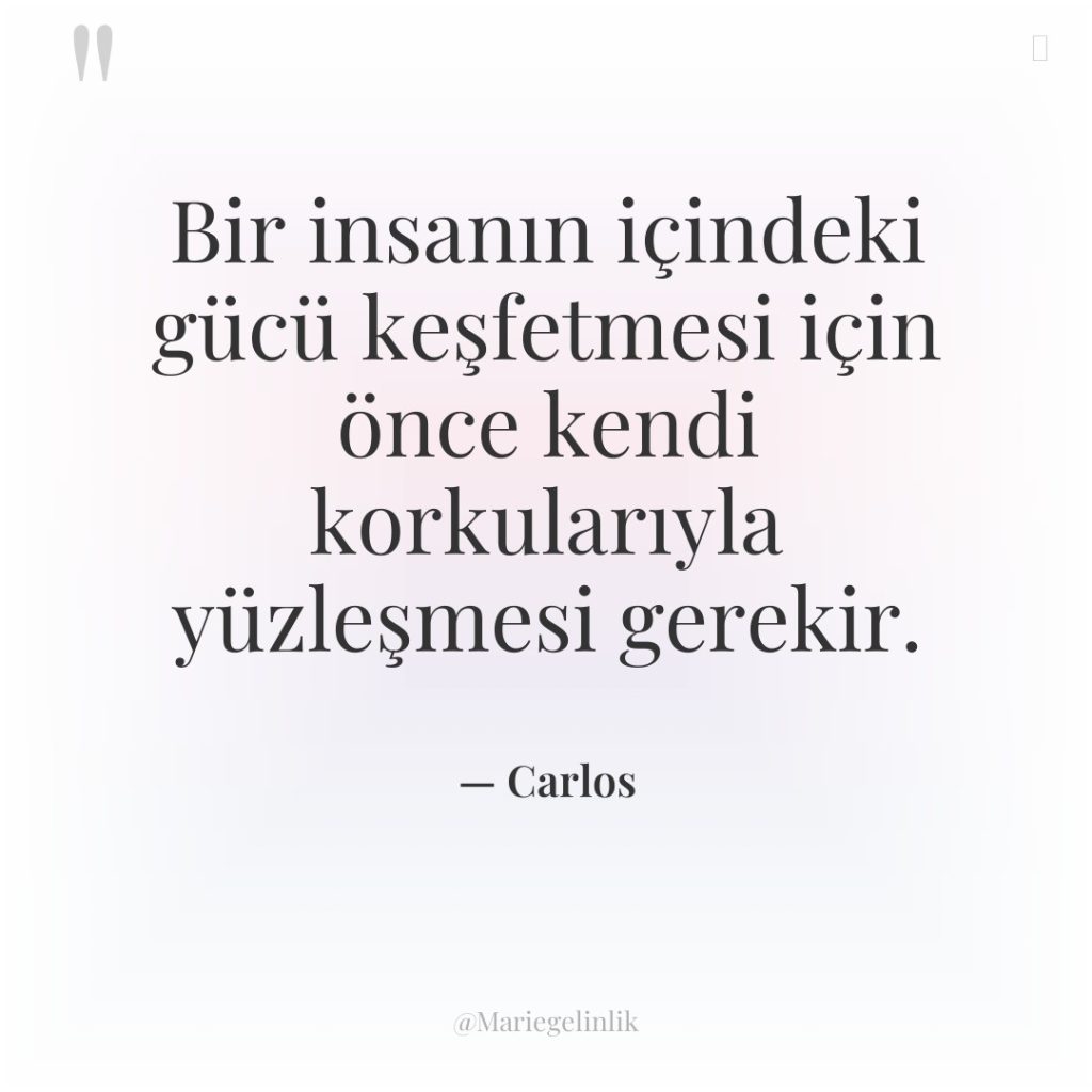 Bir insanın içindeki gücü keşfetmesi için önce kendi korkularıyla yüzleşmesi…