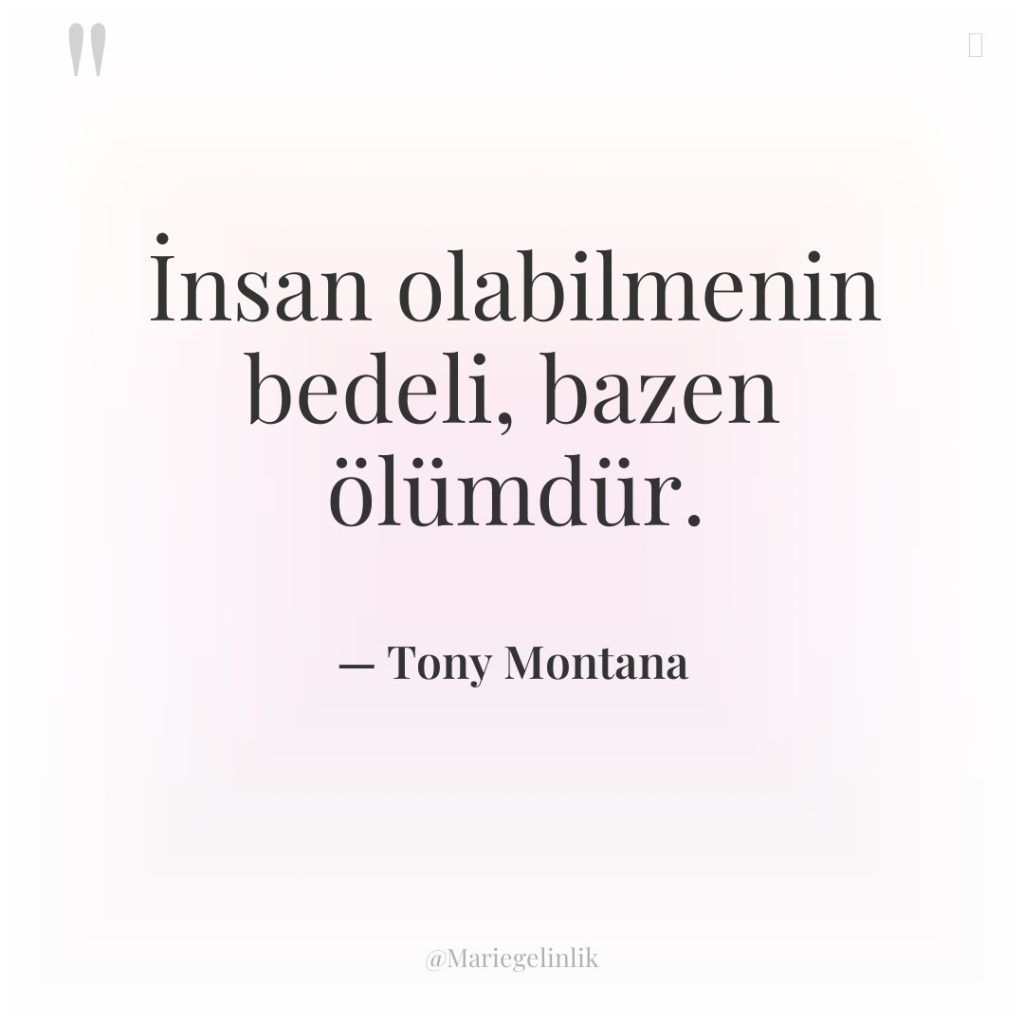 İnsan olabilmenin bedeli, bazen ölümdür.