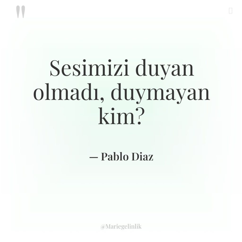 Sesimizi duyan olmadı, duymayan kim?