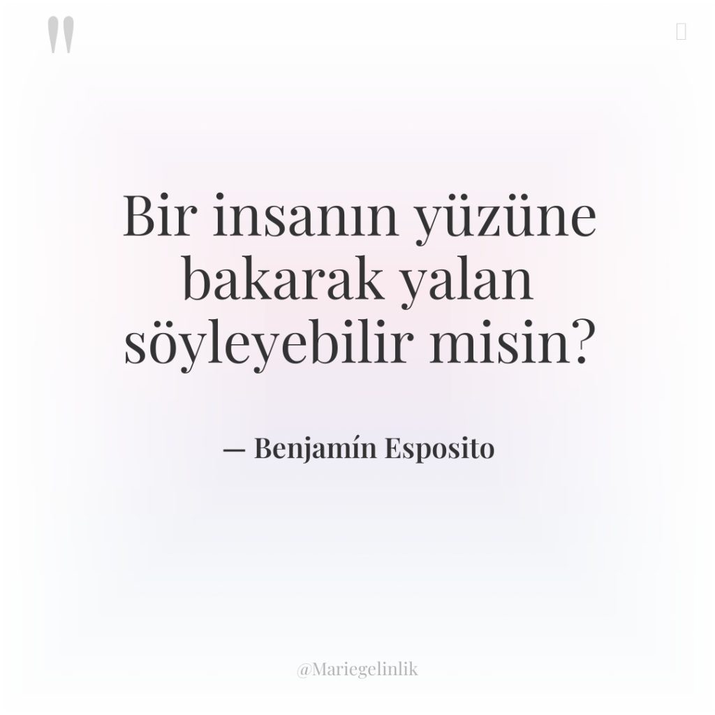 Bir insanın yüzüne bakarak yalan söyleyebilir misin?