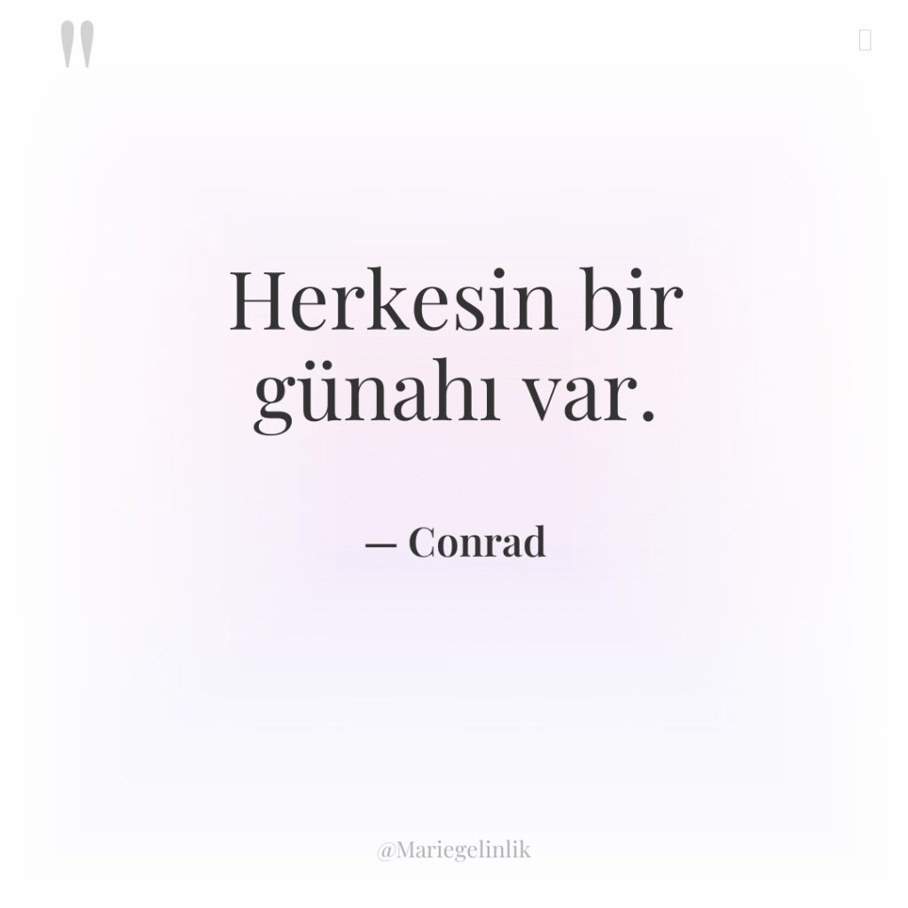 Herkesin bir günahı var.