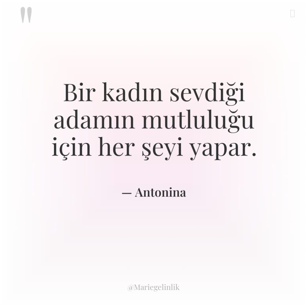 Bir kadın sevdiği adamın mutluluğu için her şeyi yapar.