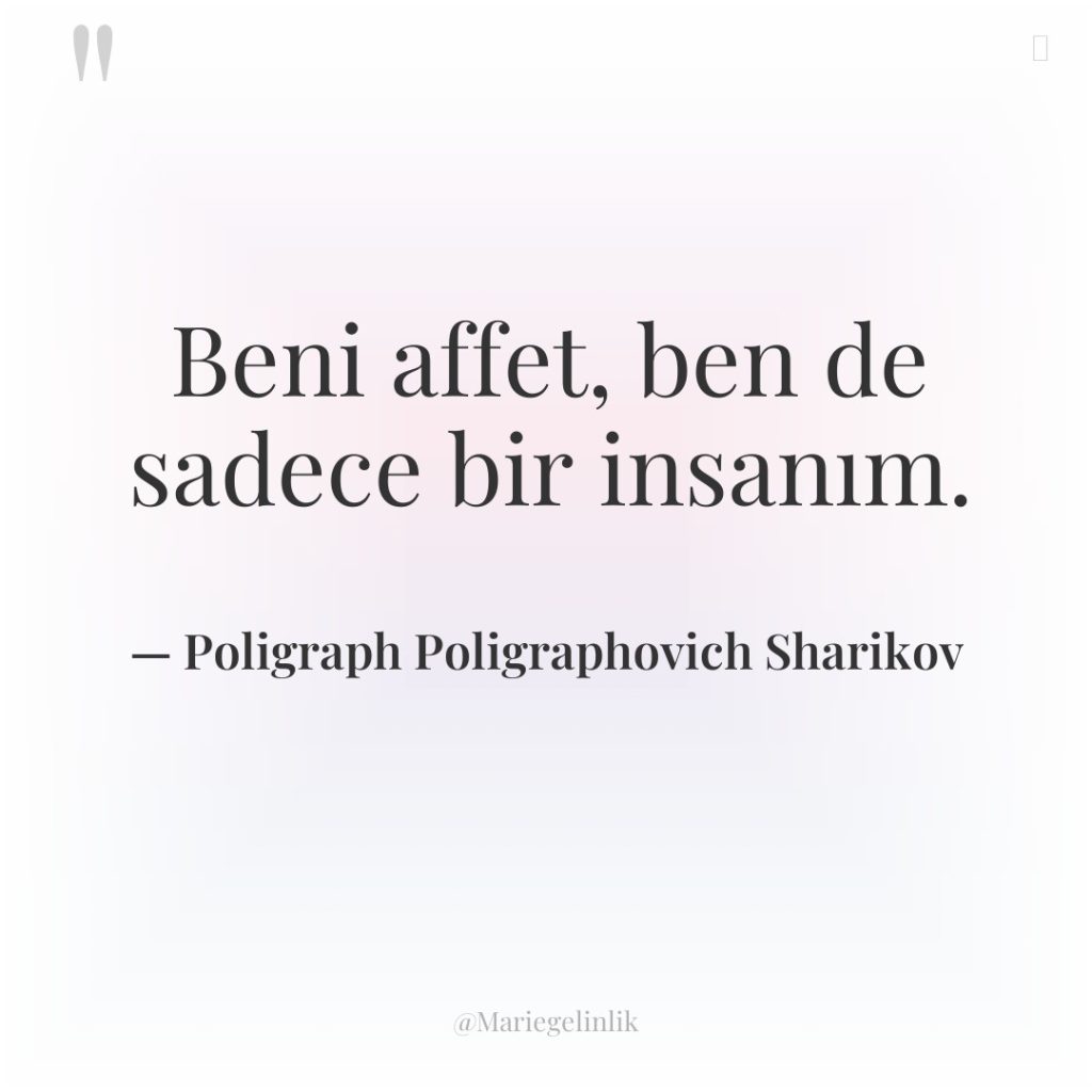 Beni affet, ben de sadece bir insanım.