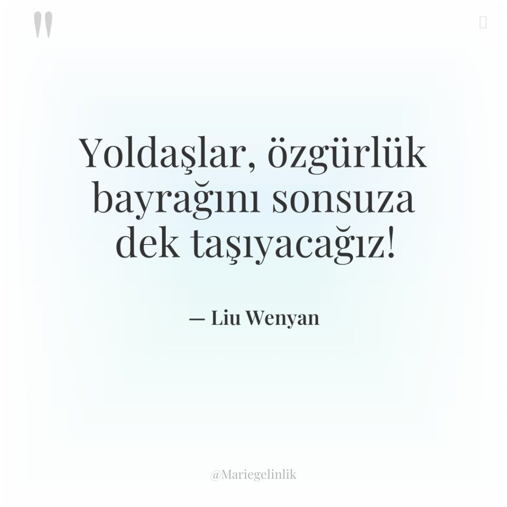 Yoldaşlar, özgürlük bayrağını sonsuza dek taşıyacağız!
