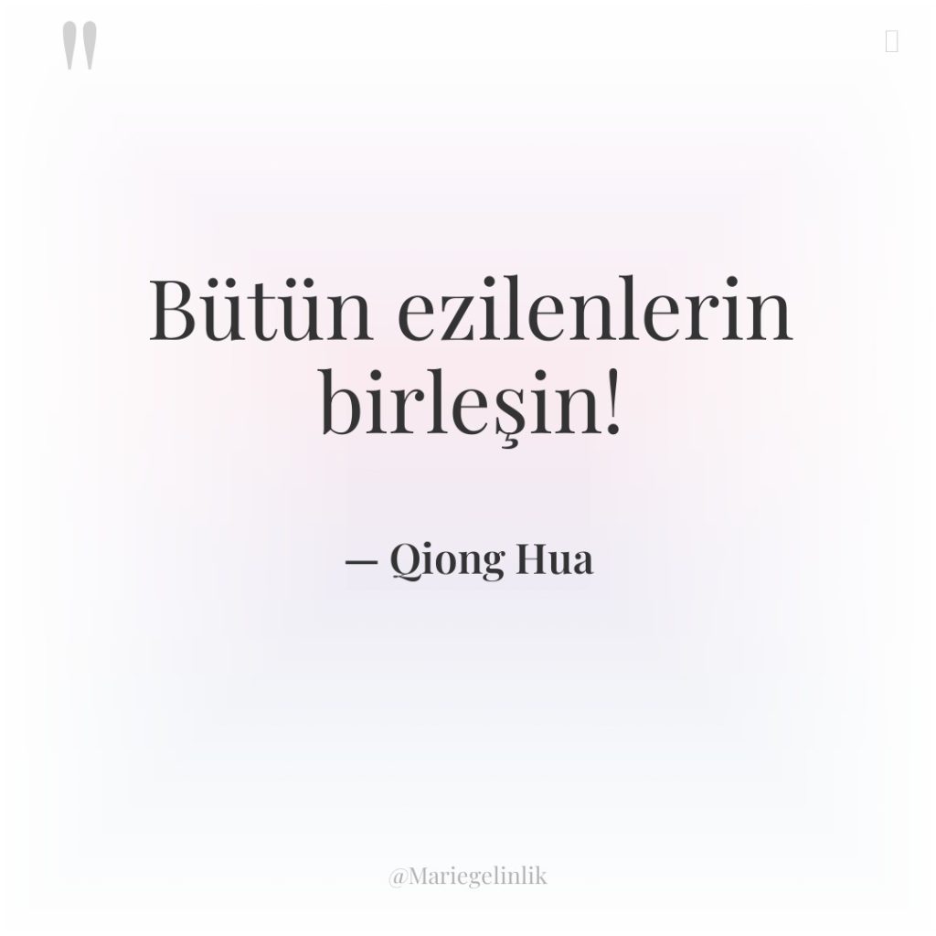 Bütün ezilenlerin birleşin!