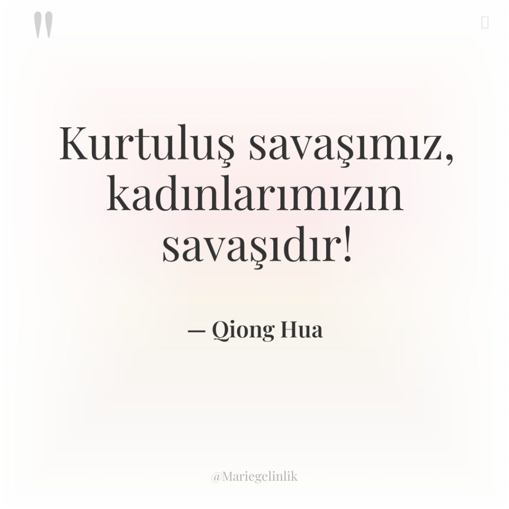 Kurtuluş savaşımız, kadınlarımızın savaşıdır!