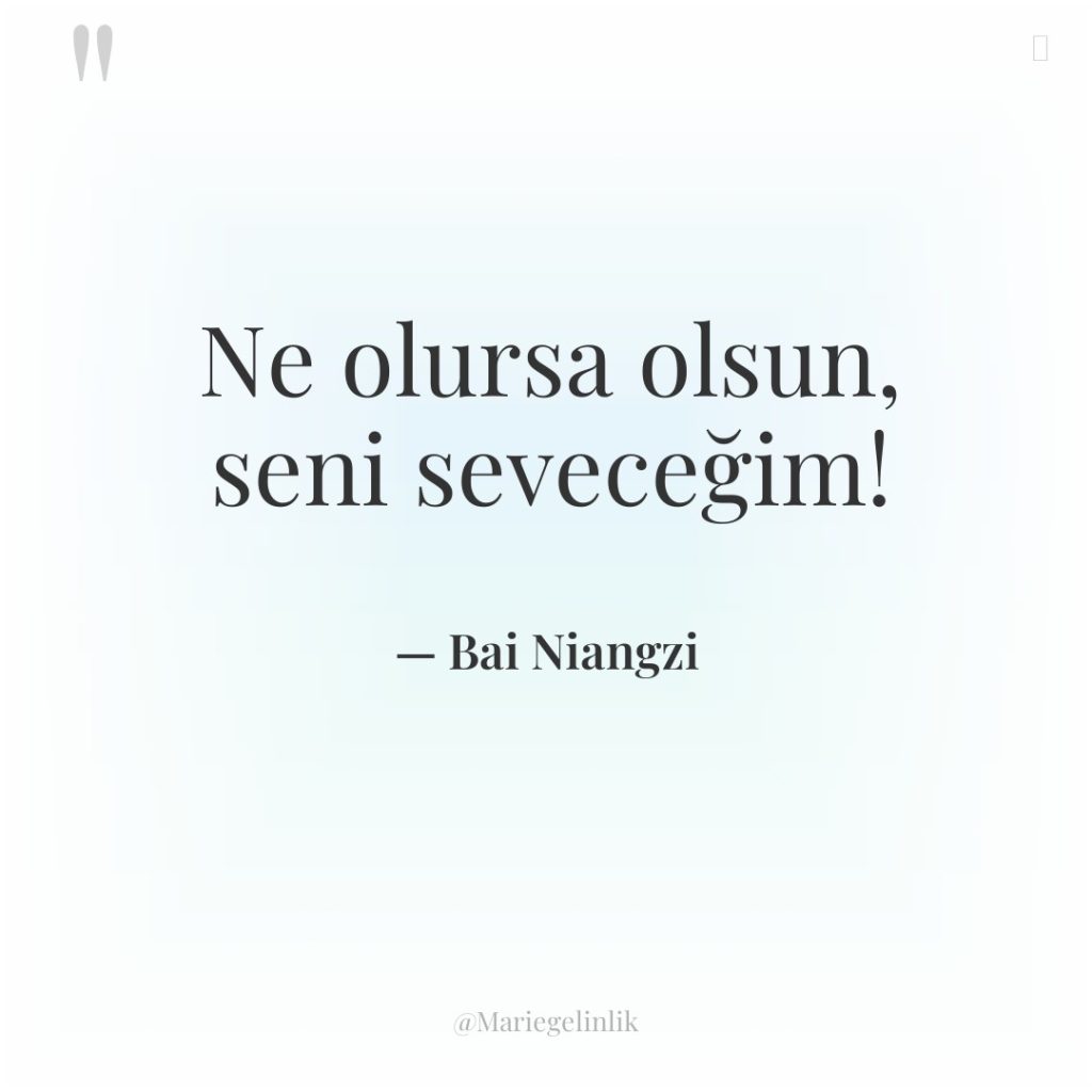 Ne olursa olsun, seni seveceğim!
