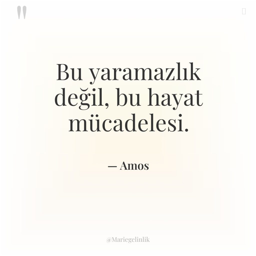 Bu yaramazlık değil, bu hayat mücadelesi.