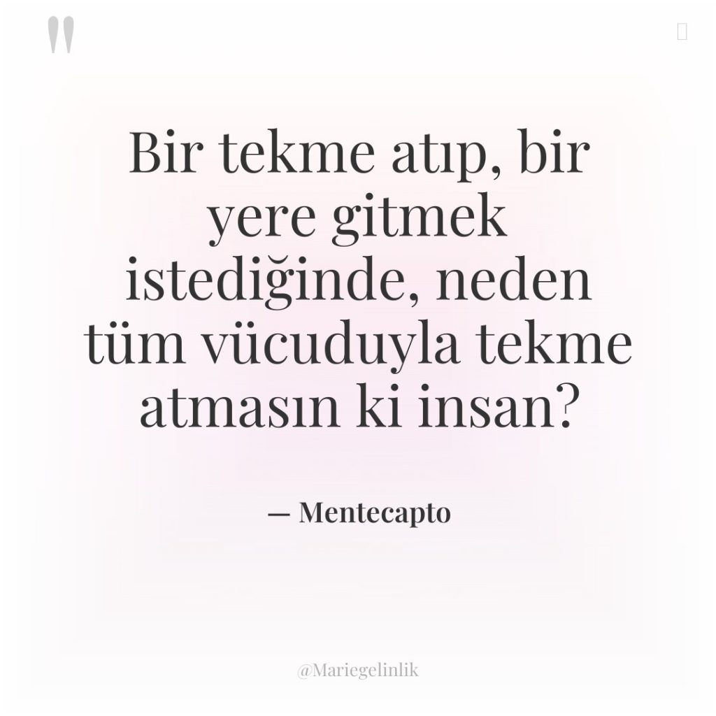 Bir tekme atıp, bir yere gitmek istediğinde, neden tüm vücuduyla…