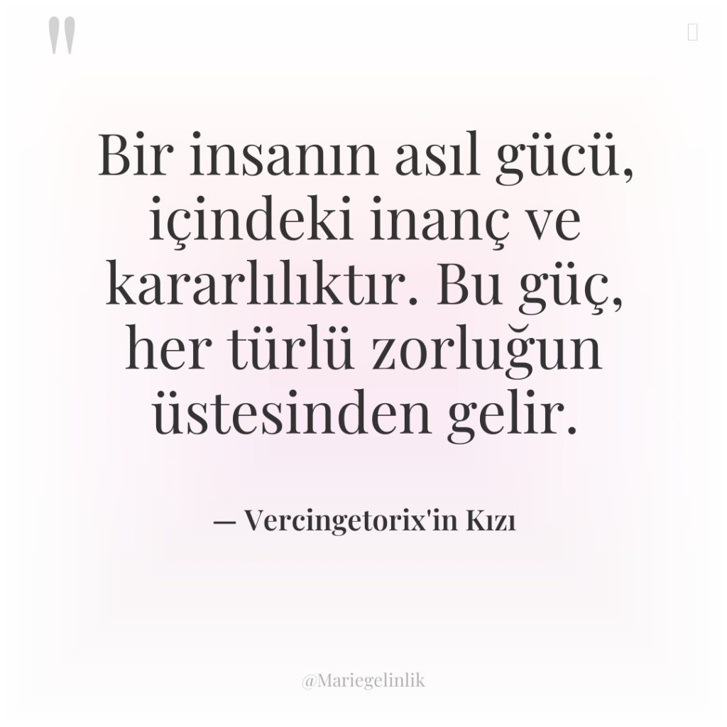Bir insanın asıl gücü, içindeki inanç ve kararlılıktır. Bu güç,…