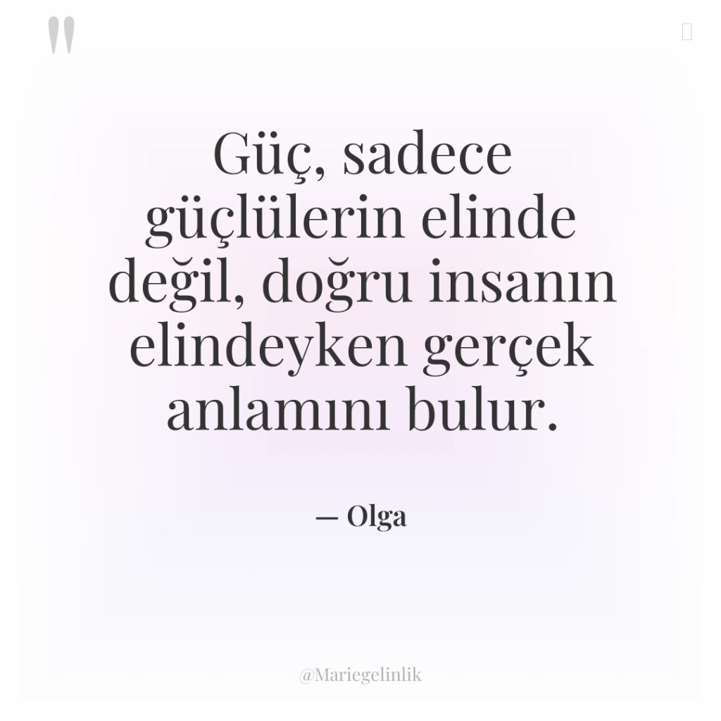Güç, sadece güçlülerin elinde değil, doğru insanın elindeyken gerçek anlamını…