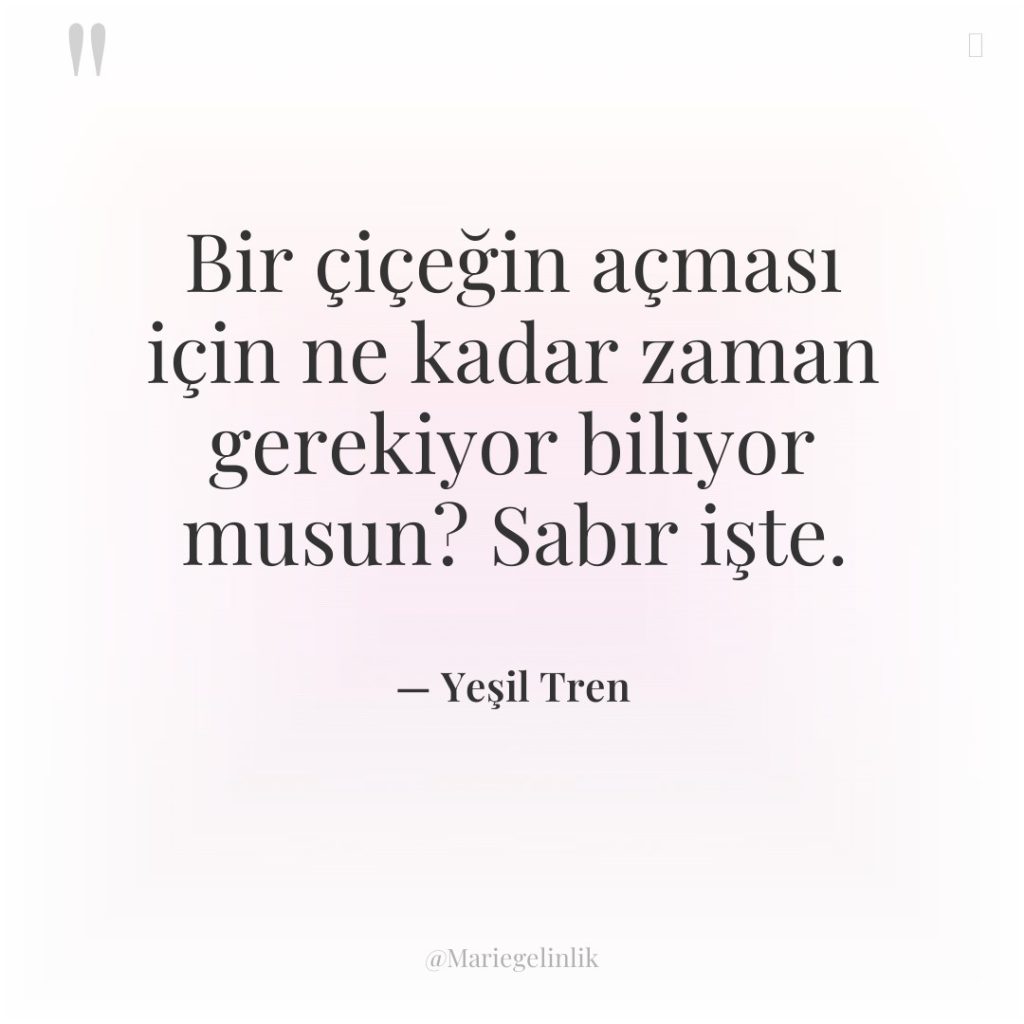 Bir çiçeğin açması için ne kadar zaman gerekiyor biliyor musun?…