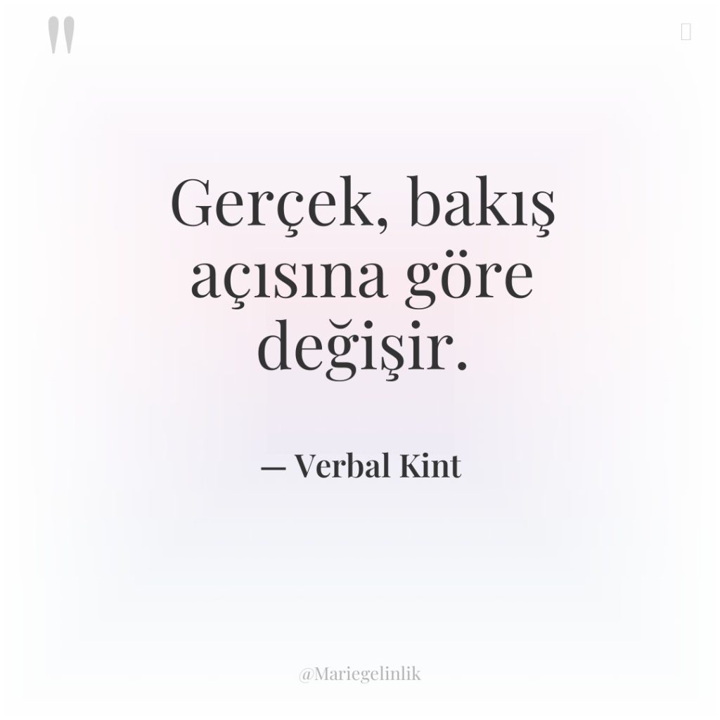 Gerçek, bakış açısına göre değişir.