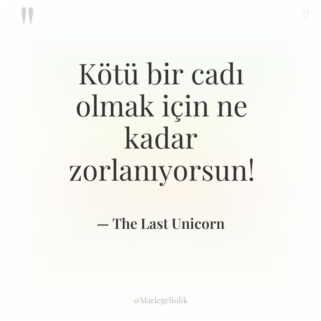 Kötü bir cadı olmak için ne kadar zorlanıyorsun!