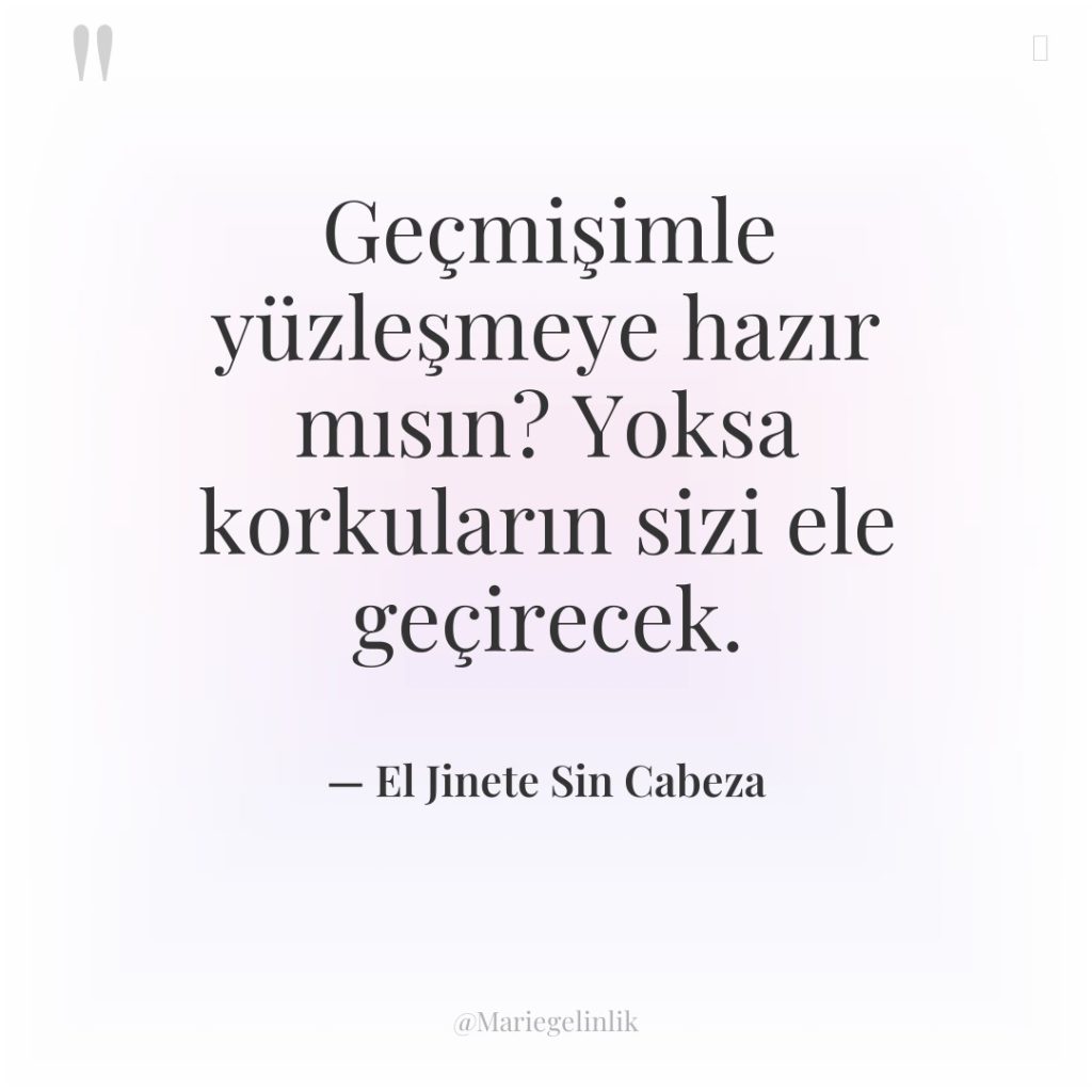 Geçmişimle yüzleşmeye hazır mısın? Yoksa korkuların sizi ele geçirecek.