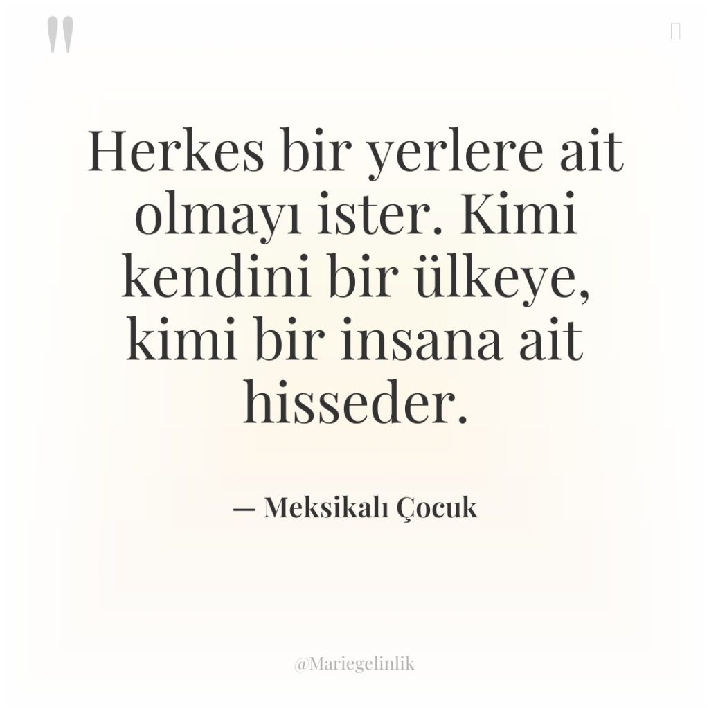 Herkes bir yerlere ait olmayı ister. Kimi kendini bir ülkeye,…