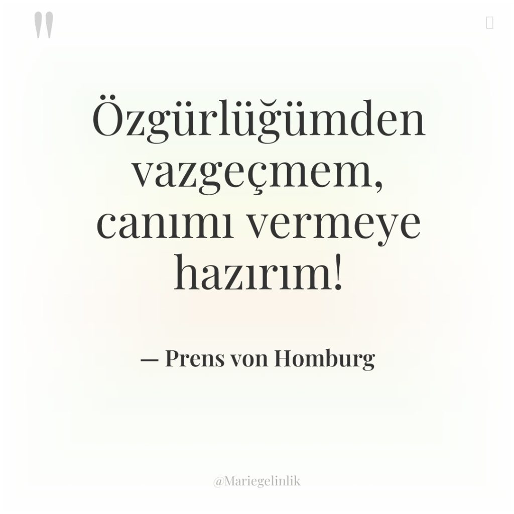 Özgürlüğümden vazgeçmem, canımı vermeye hazırım!