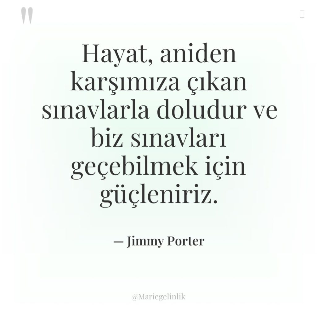 Hayat, aniden karşımıza çıkan sınavlarla doludur ve biz sınavları geçebilmek…
