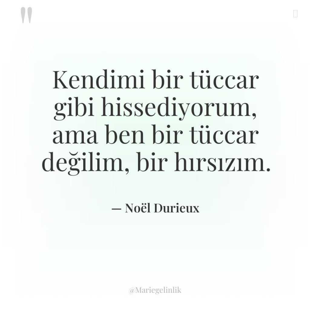 Kendimi bir tüccar gibi hissediyorum, ama ben bir tüccar değilim,…