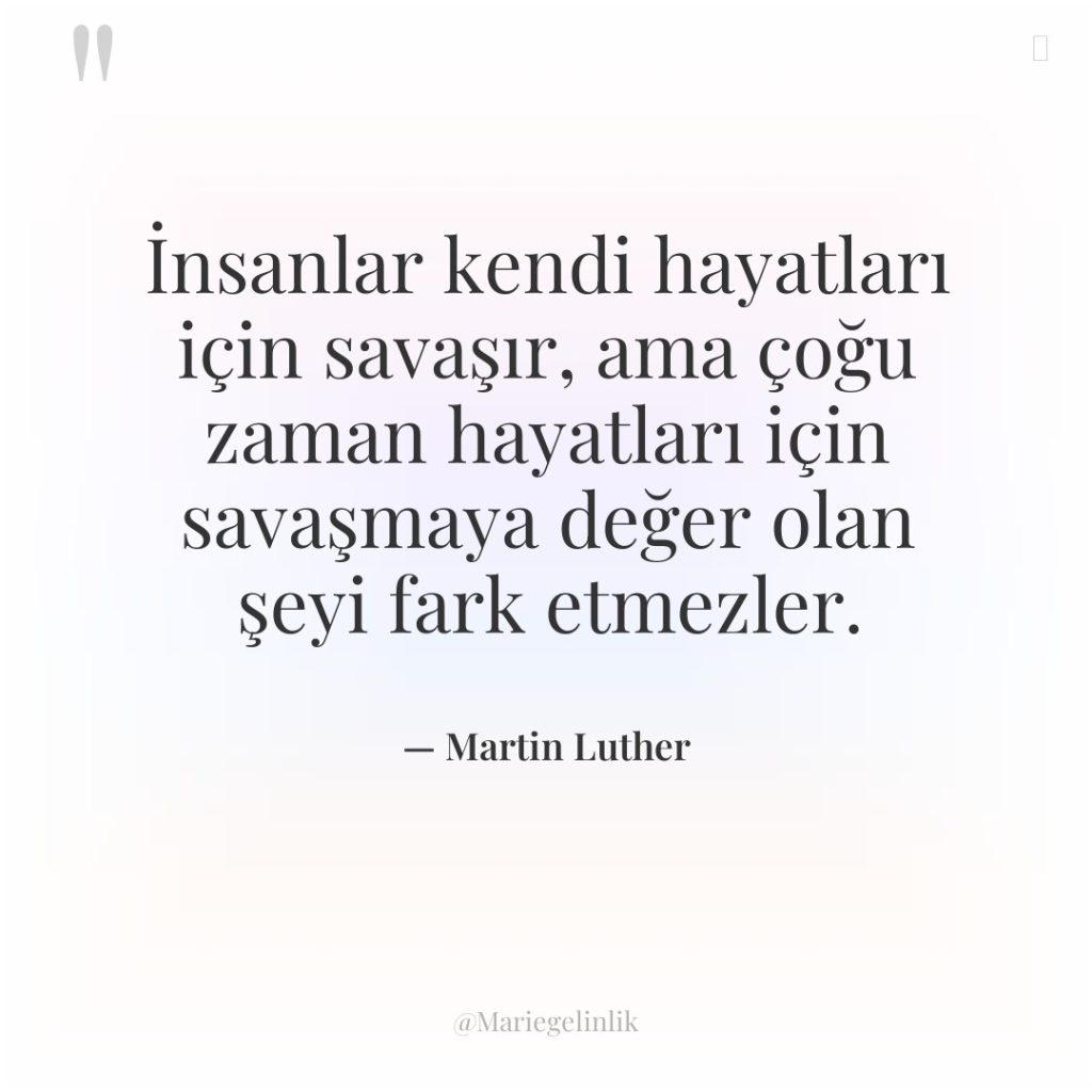 İnsanlar kendi hayatları için savaşır, ama çoğu zaman hayatları için…