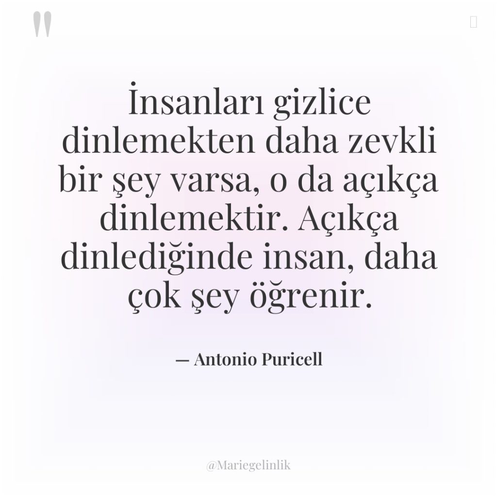 İnsanları gizlice dinlemekten daha zevkli bir şey varsa, o da…