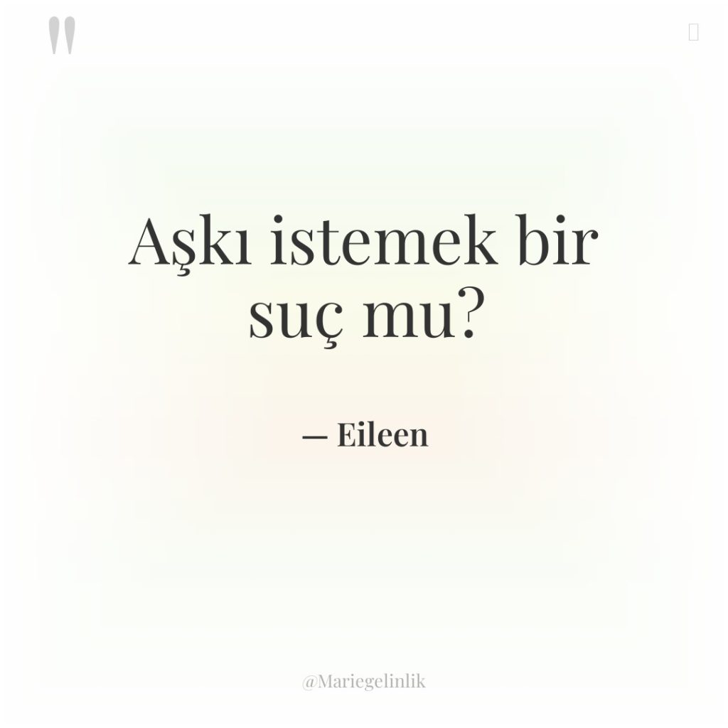 Aşkı istemek bir suç mu?