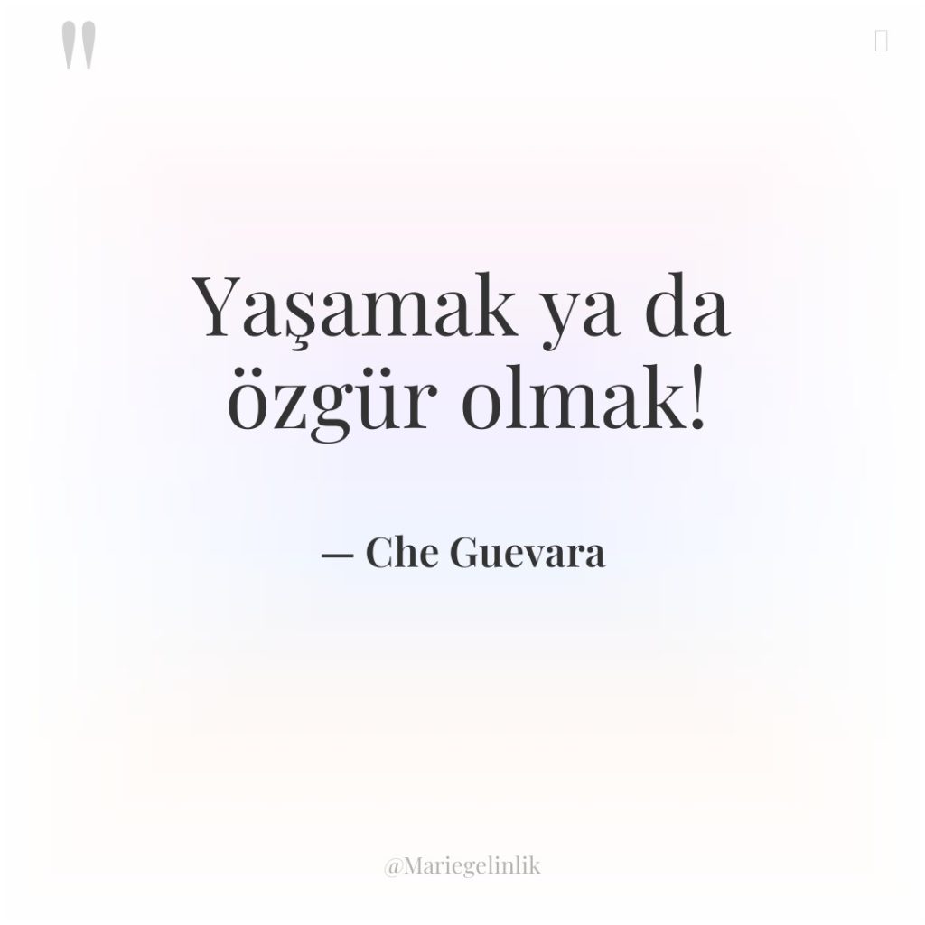 Yaşamak ya da özgür olmak!