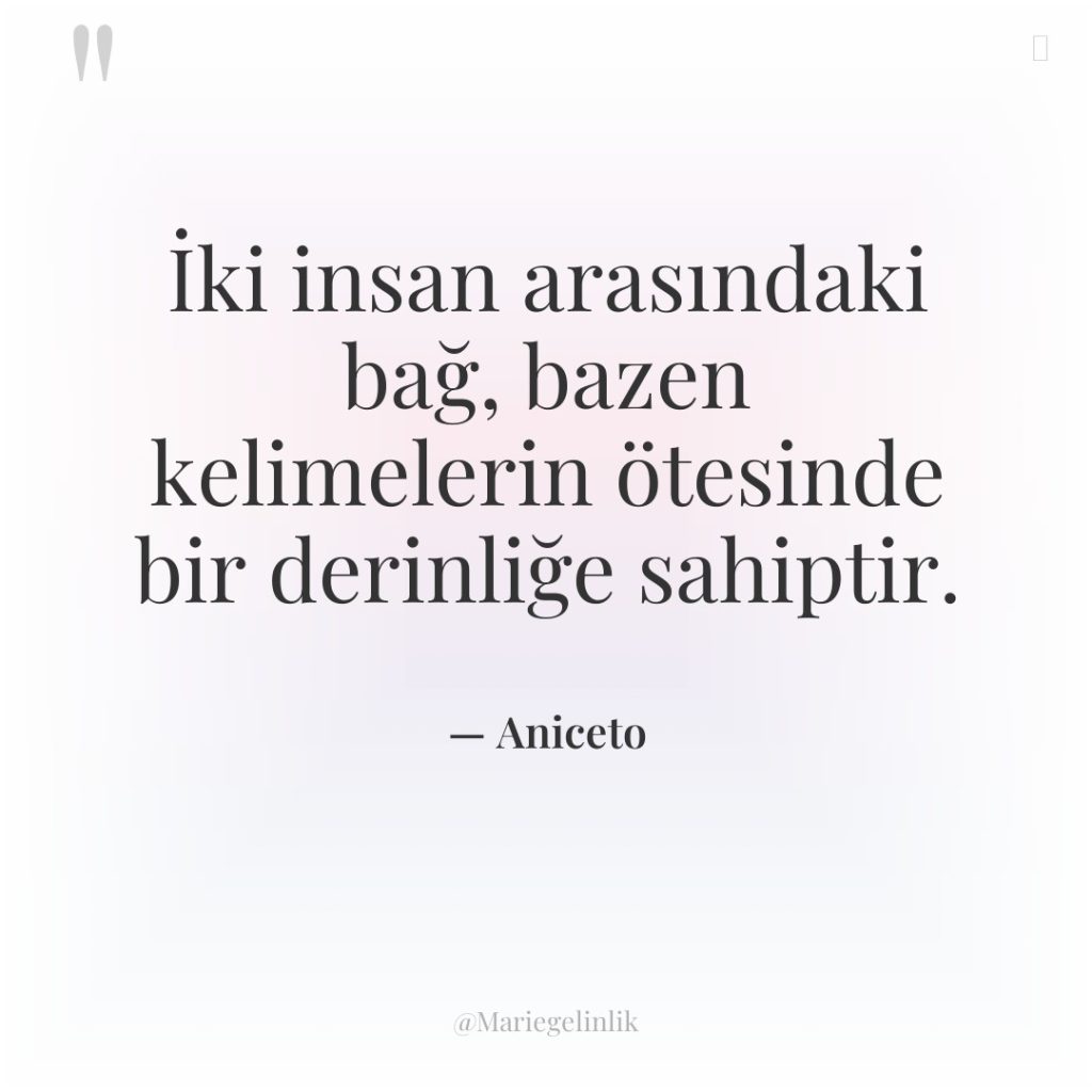 İki insan arasındaki bağ, bazen kelimelerin ötesinde bir derinliğe sahiptir.