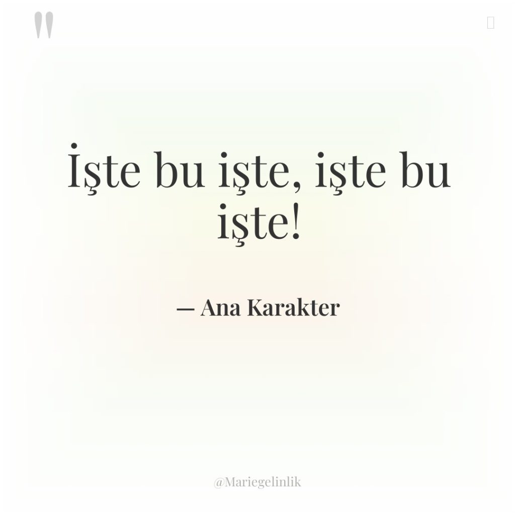 İşte bu işte, işte bu işte!