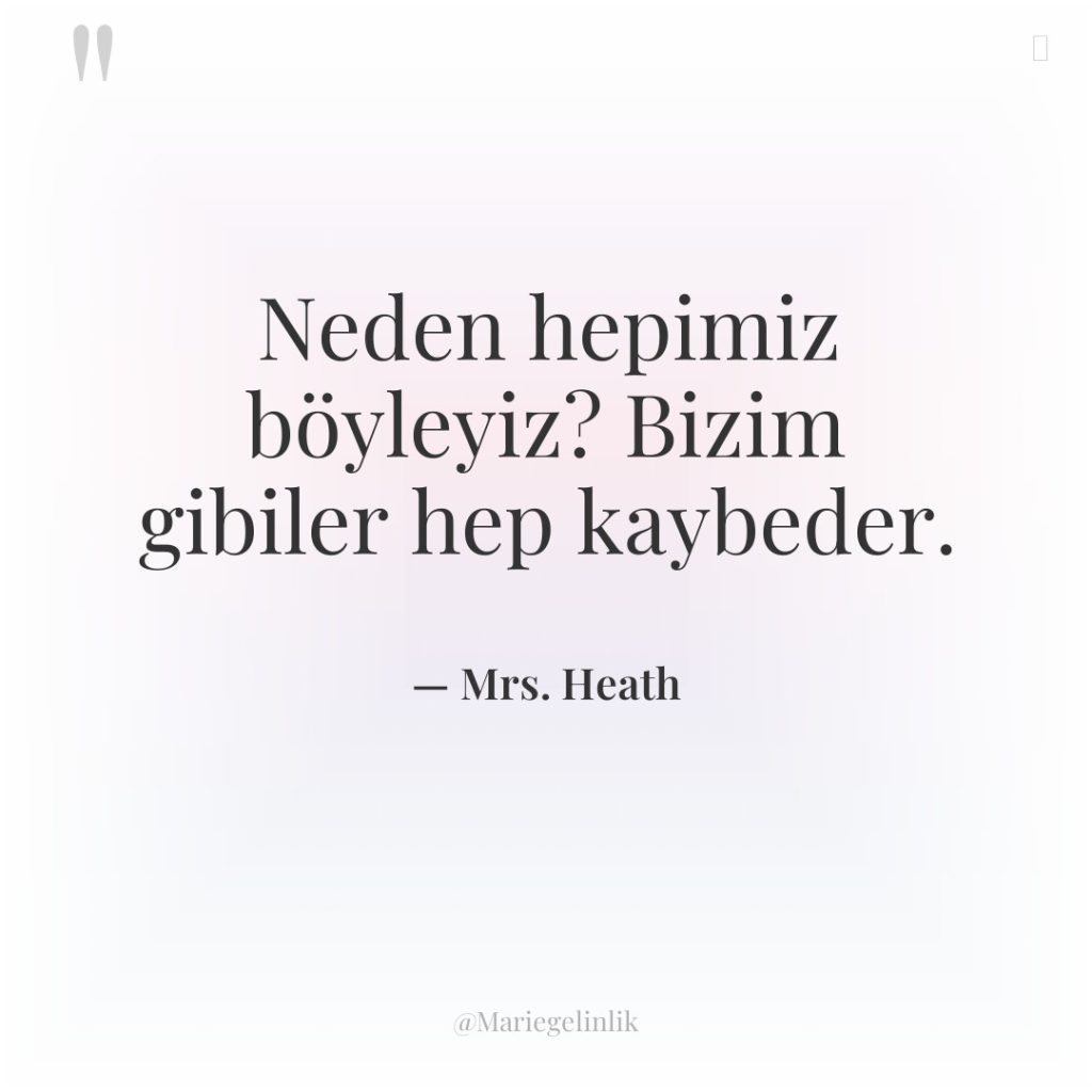 Neden hepimiz böyleyiz? Bizim gibiler hep kaybeder.