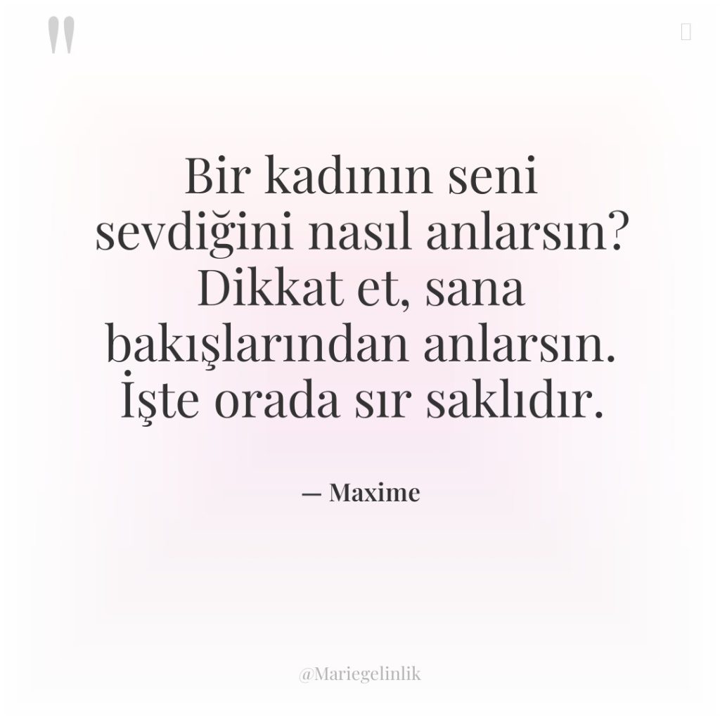 Bir kadının seni sevdiğini nasıl anlarsın? Dikkat et, sana bakışlarından…