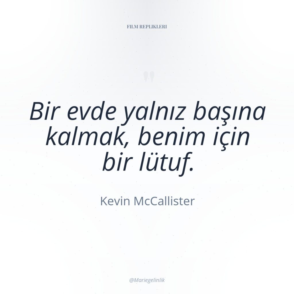 Bir evde yalnız başına kalmak, benim için bir lütuf.