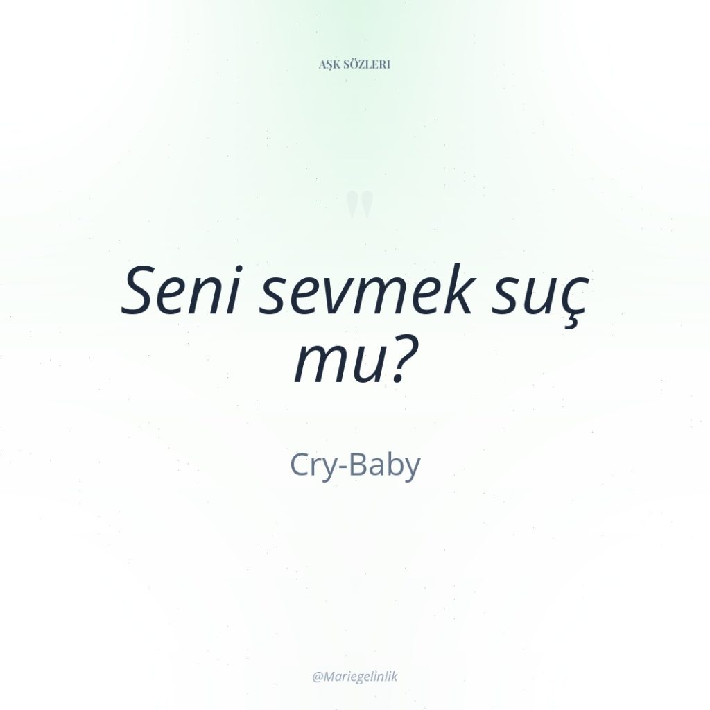 Seni sevmek suç mu?