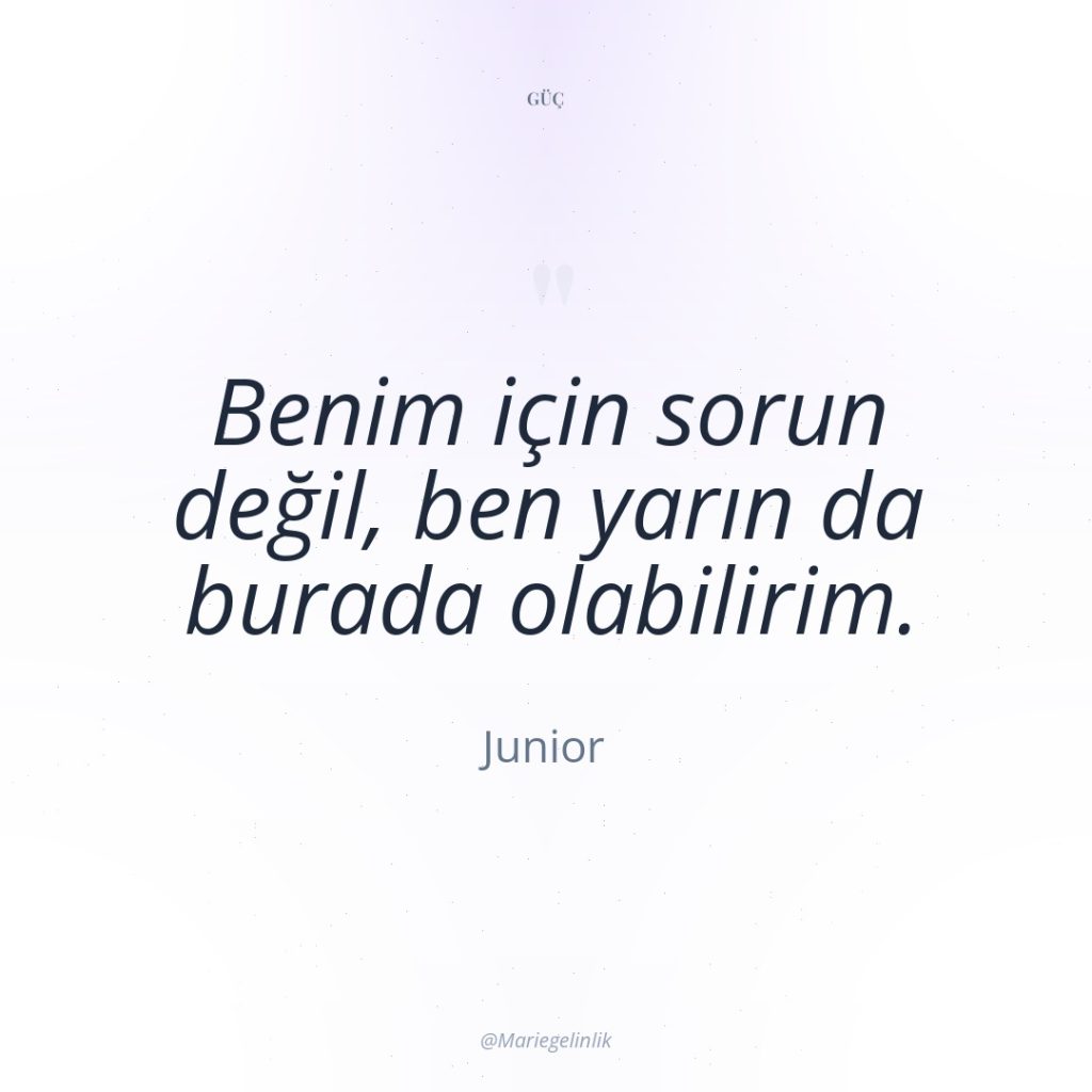 Benim için sorun değil, ben yarın da burada olabilirim.