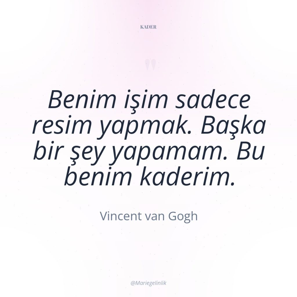 Benim işim sadece resim yapmak. Başka bir şey yapamam. Bu…