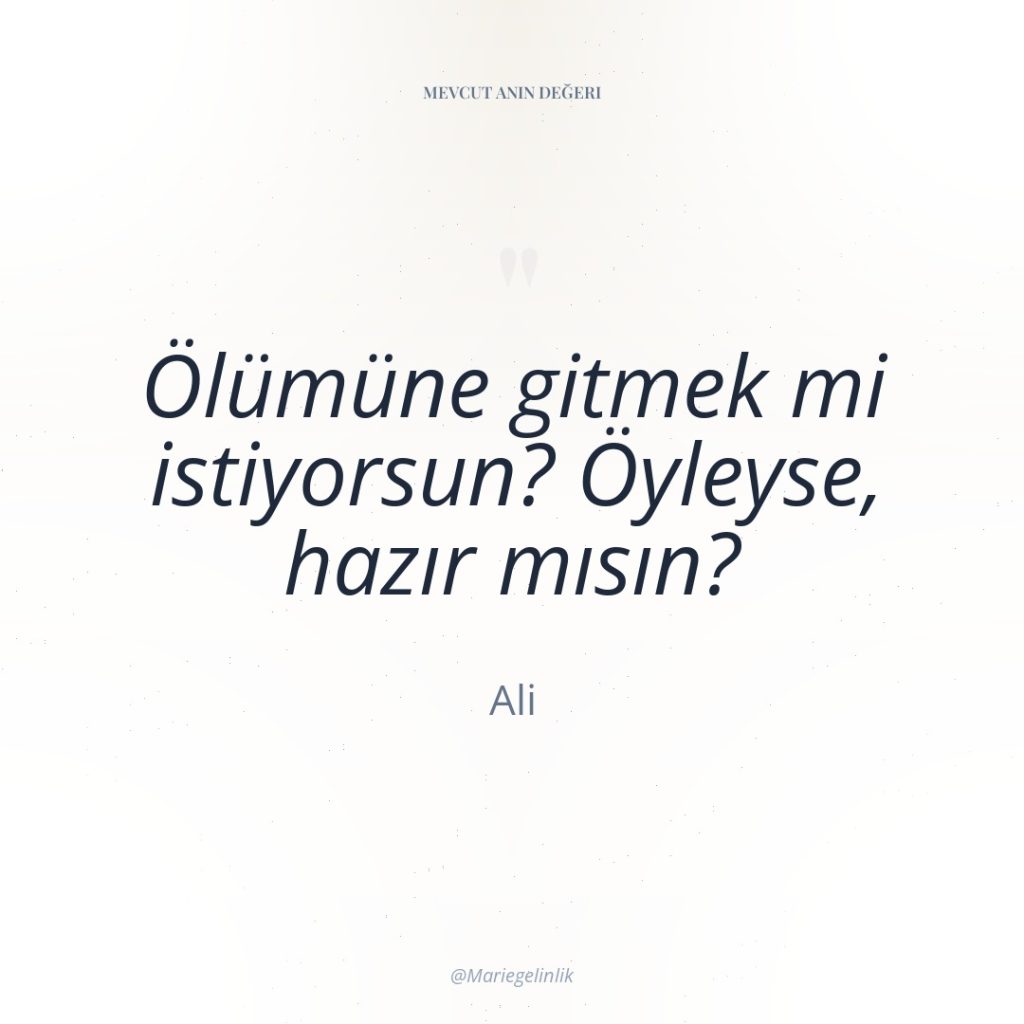 Ölümüne gitmek mi istiyorsun? Öyleyse, hazır mısın?